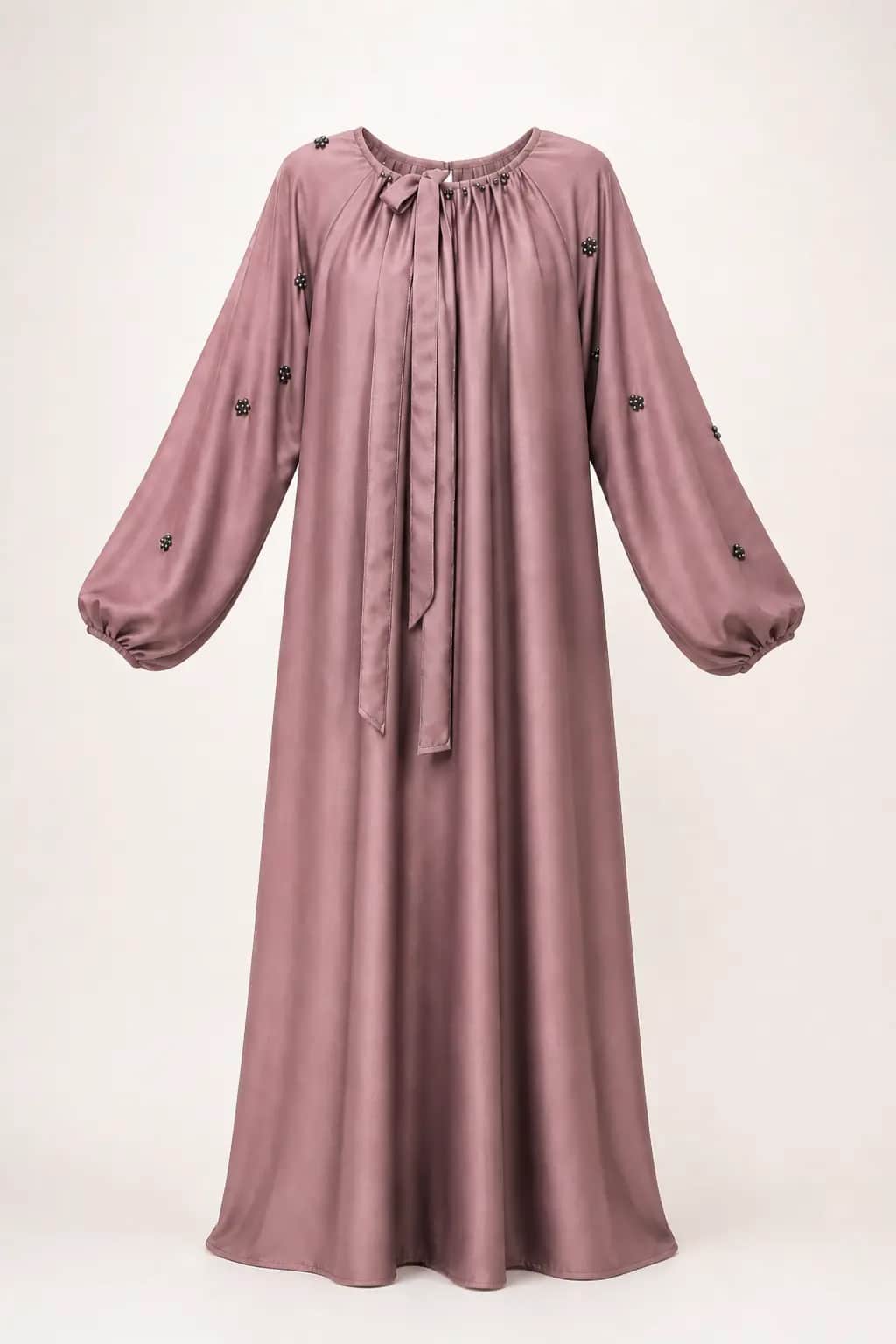 Beaded Gather Abaya