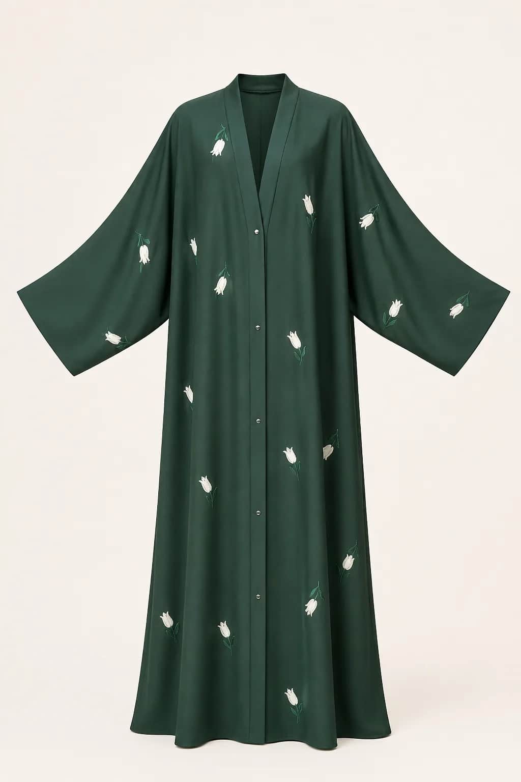 Tulip Embroidered Abaya