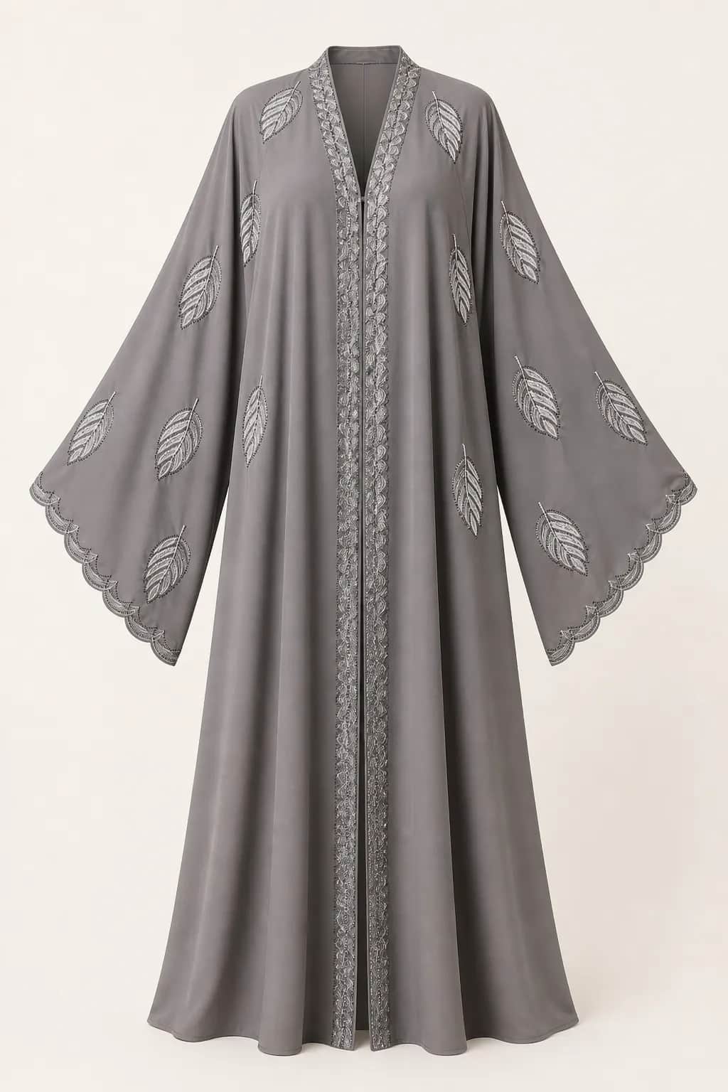Leaf Placket Abaya