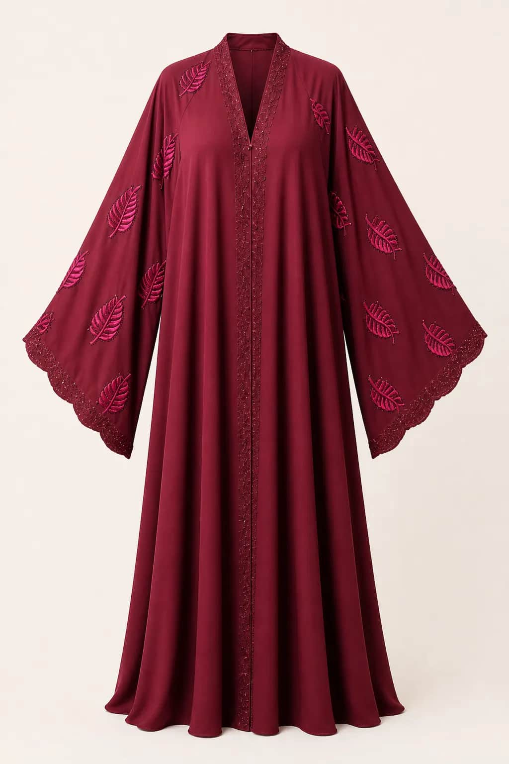 Leaf Placket Abaya