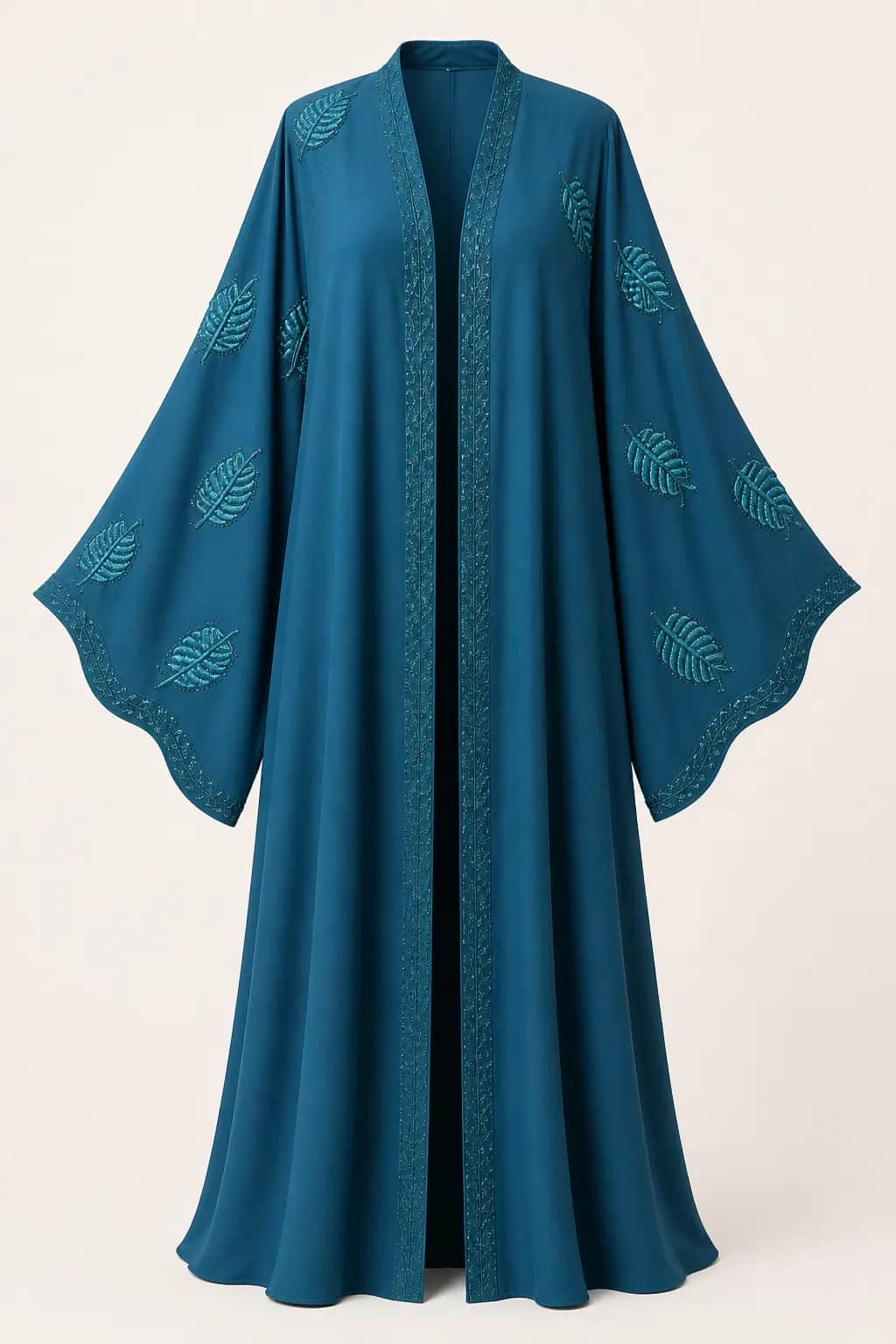 Leaf Placket Abaya