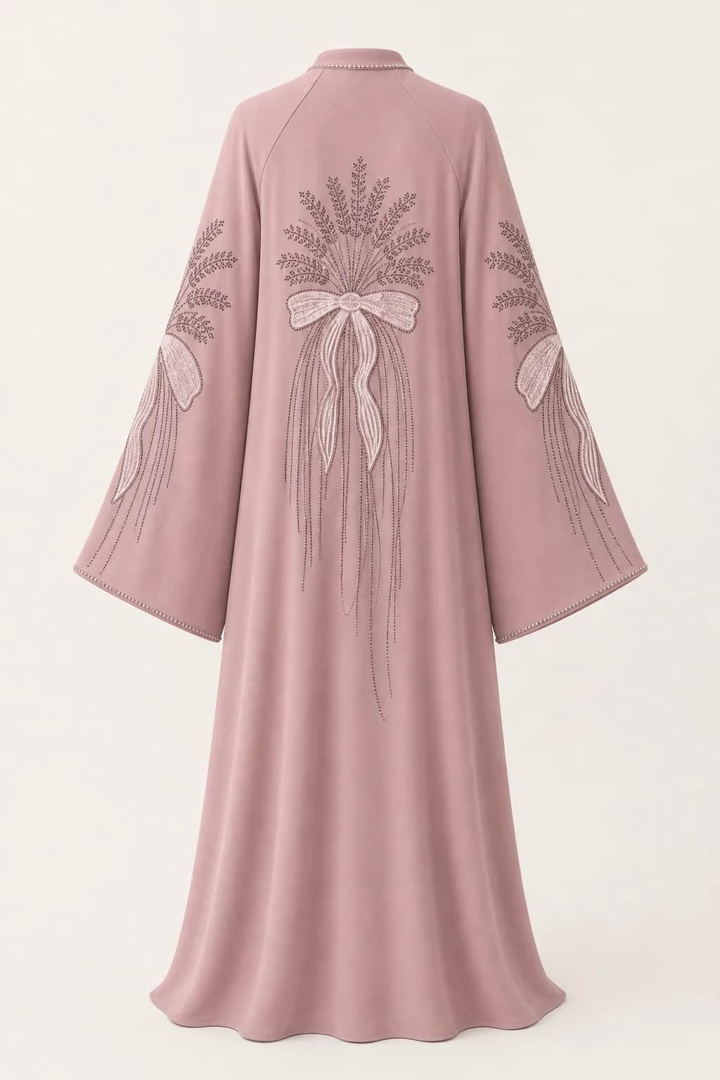 Bow Embroidered Abaya
