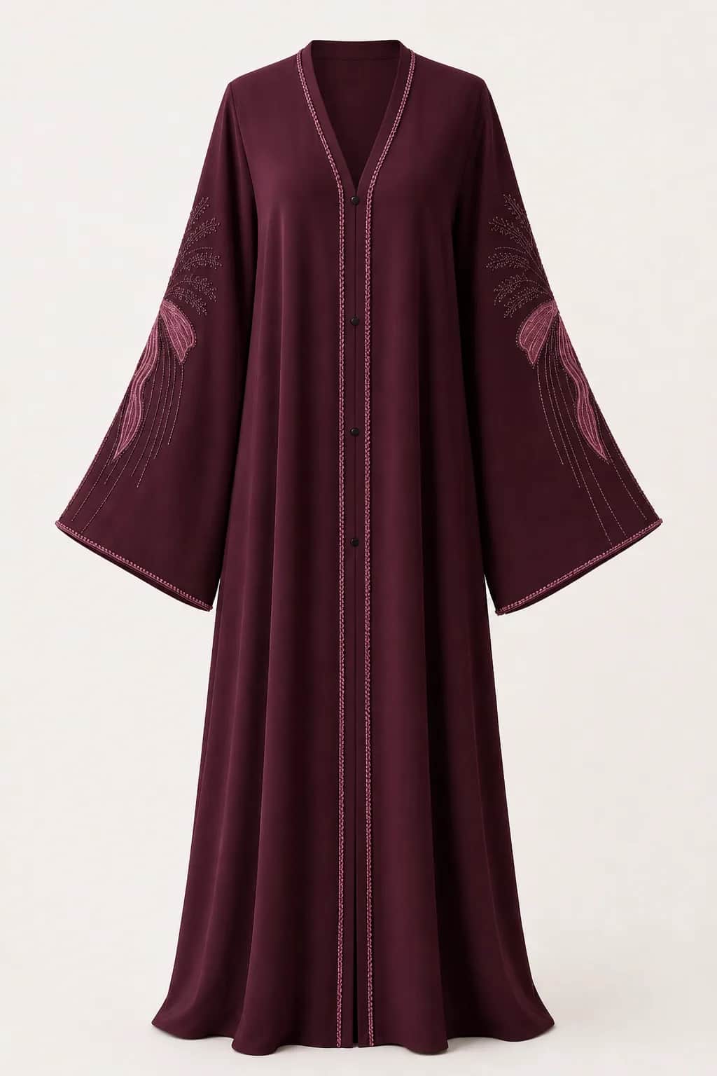 Bow Embroidered Abaya