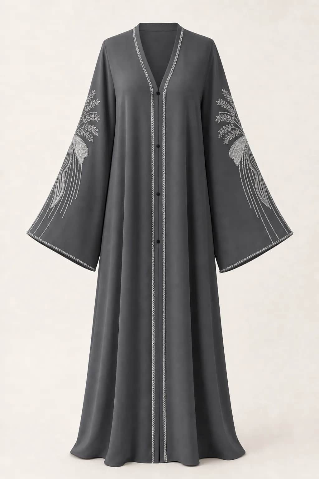 Bow Embroidered Abaya