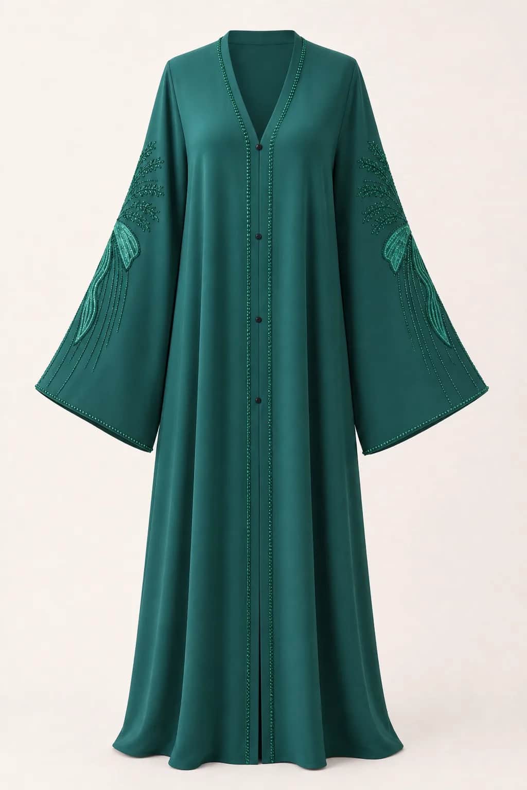 Bow Embroidered Abaya