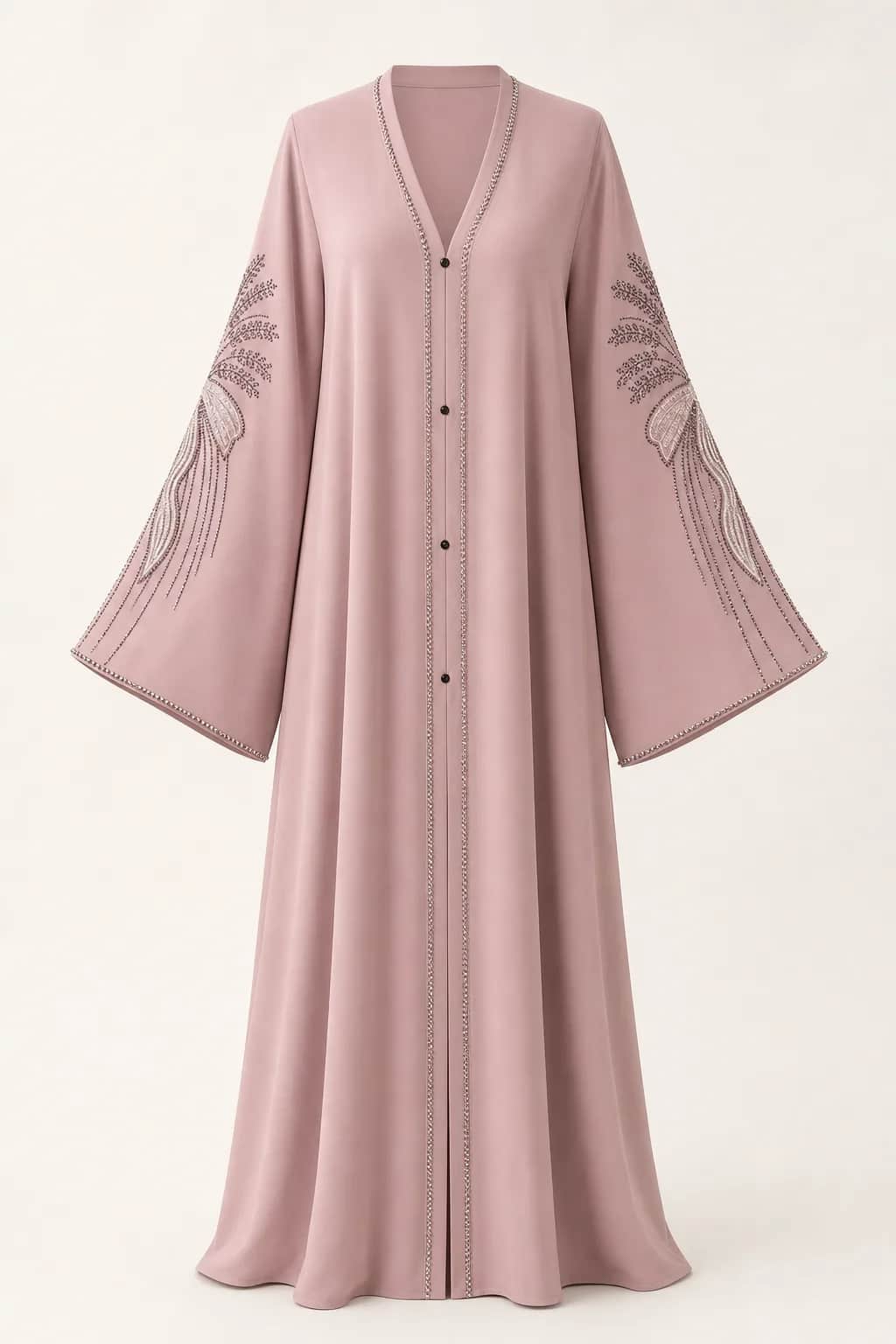 Bow Embroidered Abaya