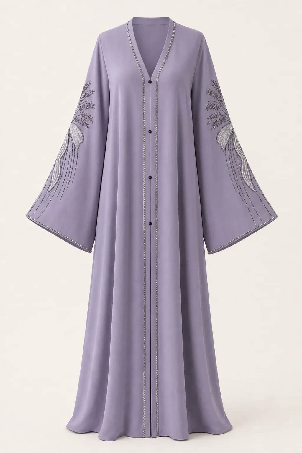 Bow Embroidered Abaya