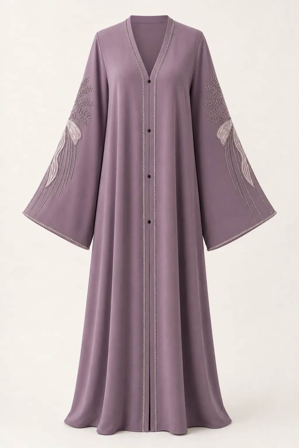 Bow Embroidered Abaya