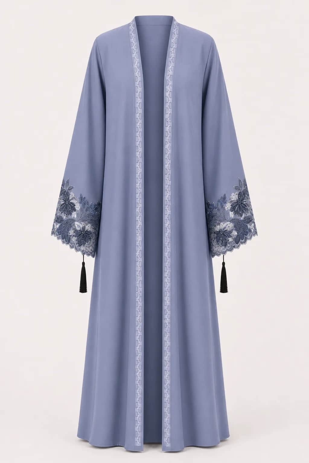 Floral Cuff Embroidered Abaya