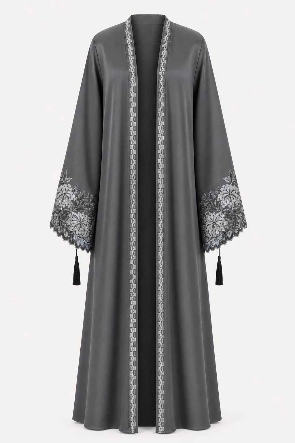 Floral Cuff Embroidered Abaya