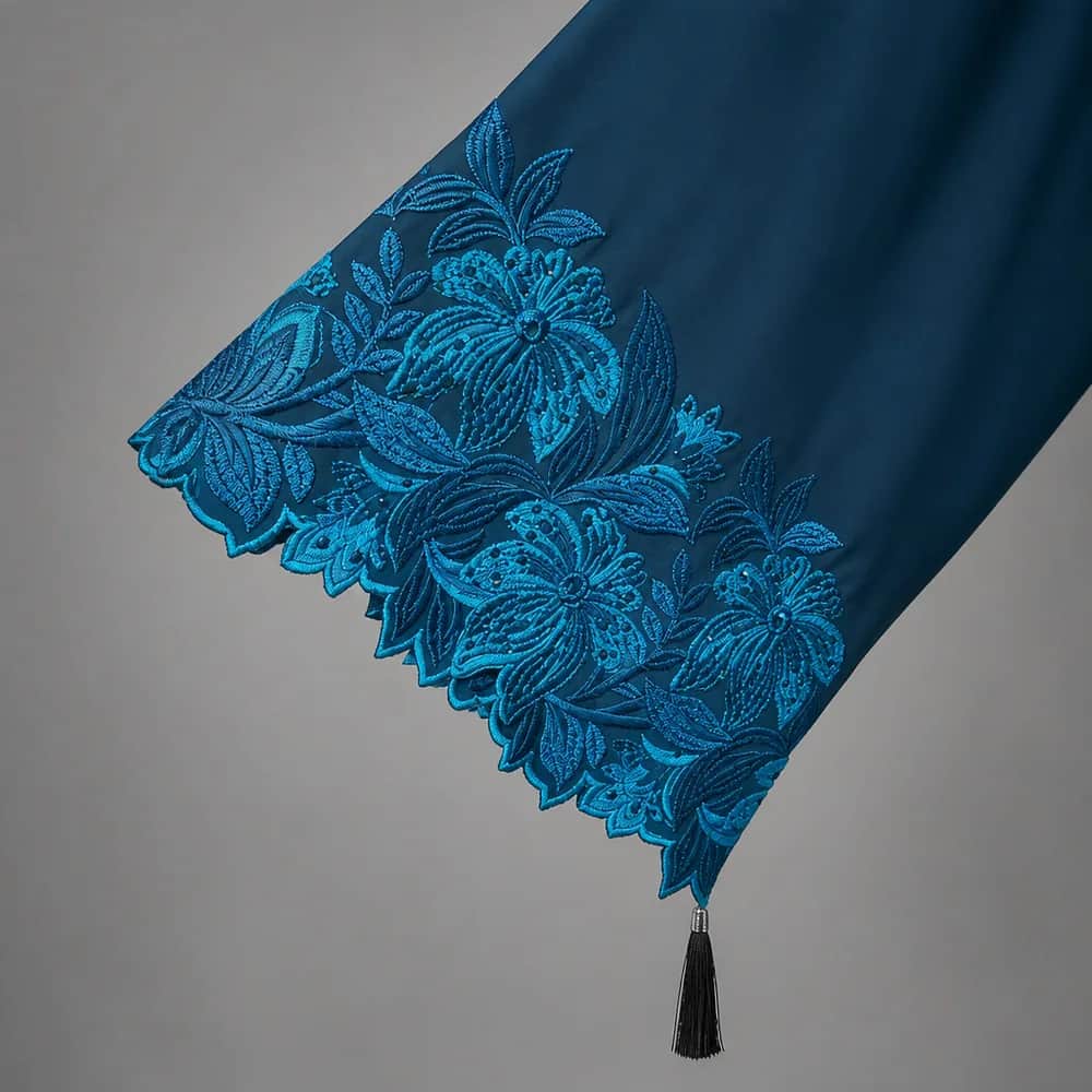 Floral Cuff Embroidered Abaya