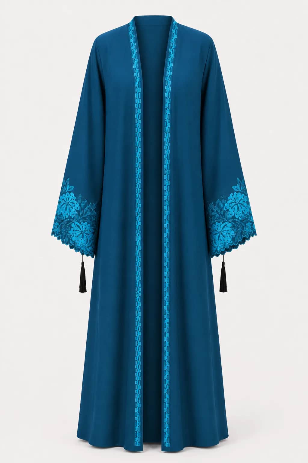Floral Cuff Embroidered Abaya