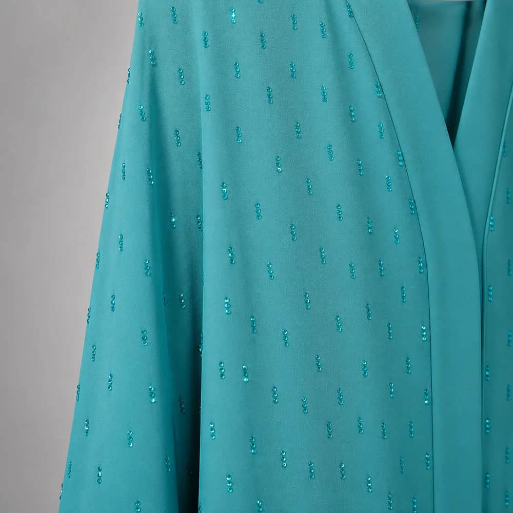 Vertical Stone Embellished Abaya