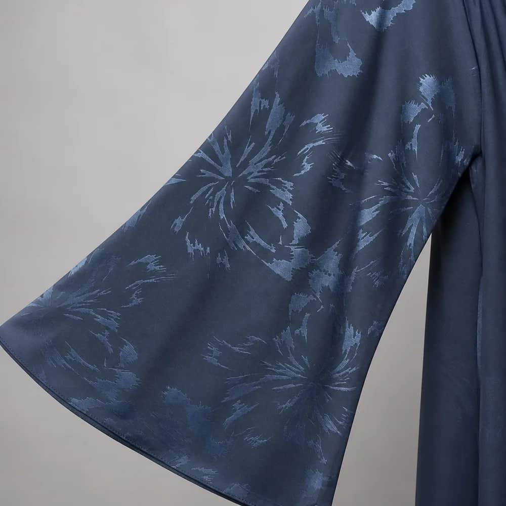 Tonal Floral Self Printed Abaya