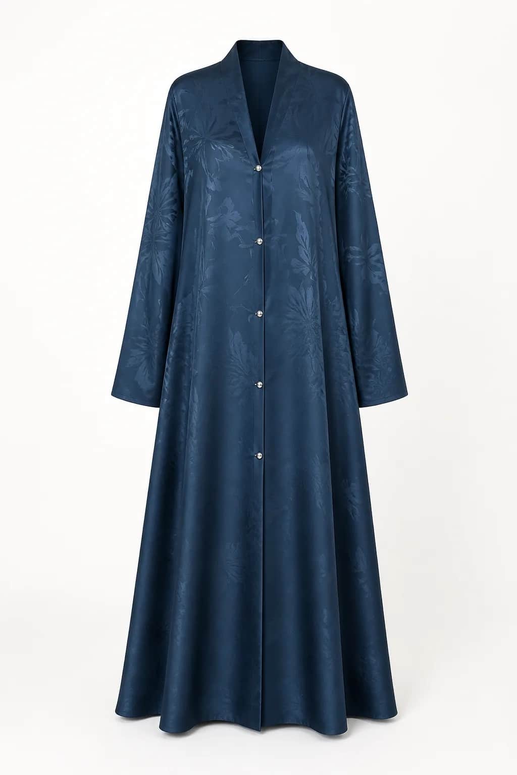 Tonal Floral Self Printed Abaya