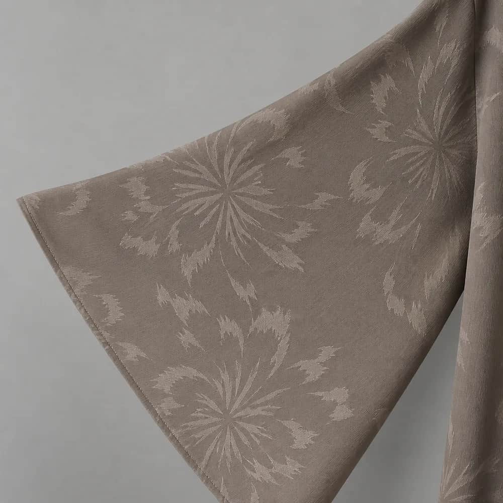 Tonal Floral Self Printed Abaya