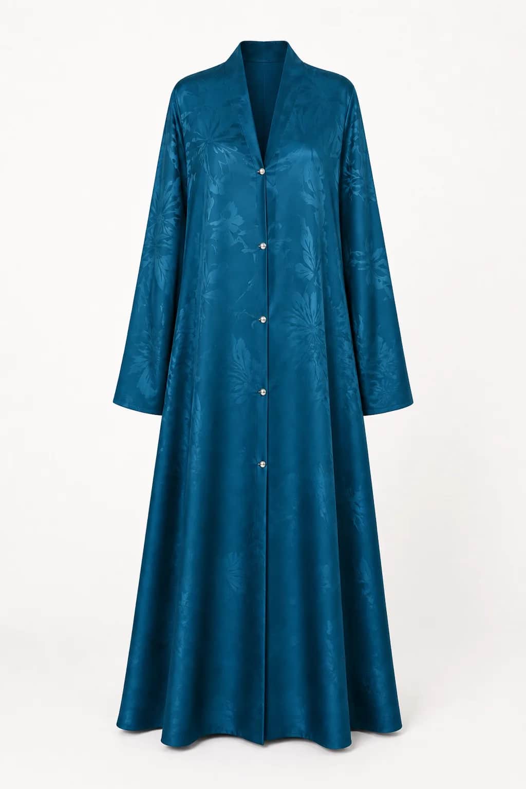 Tonal Floral Self Printed Abaya