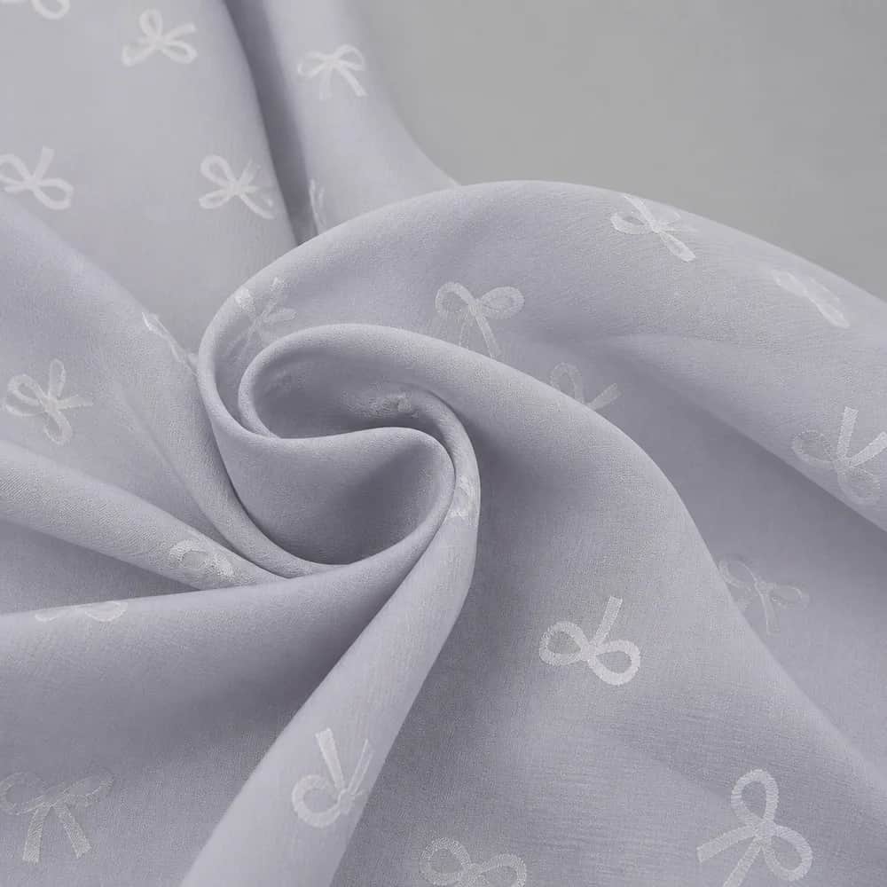 Bow Print Self Printed Abaya