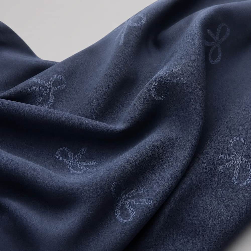 Bow Print Self Printed Abaya