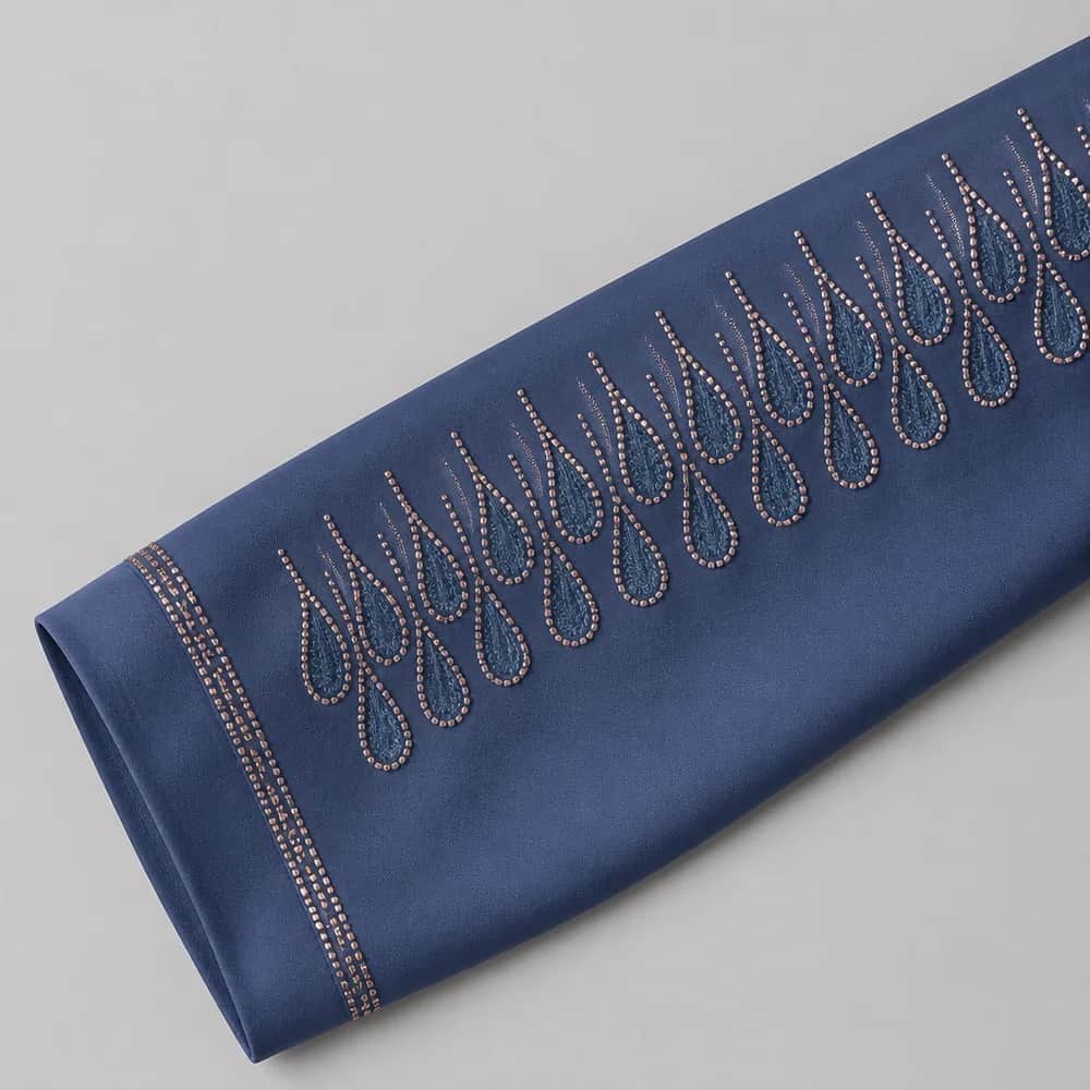 Teardrop Sleeve Embroidered Abaya