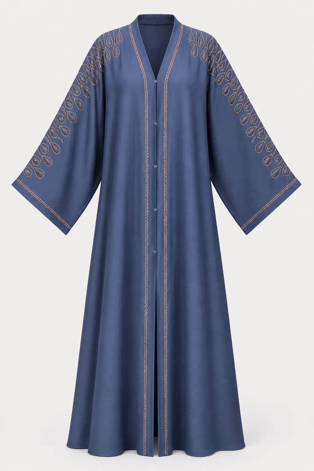 Teardrop Sleeve Embroidered Abaya