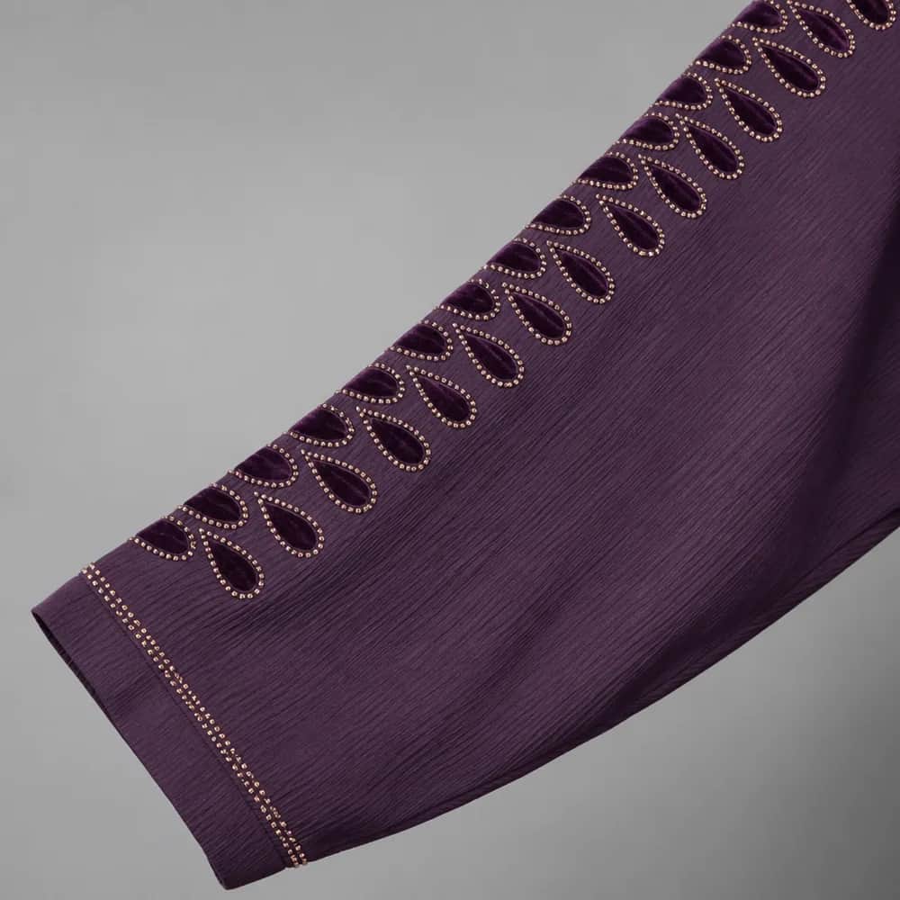 Teardrop Sleeve Embroidered Abaya
