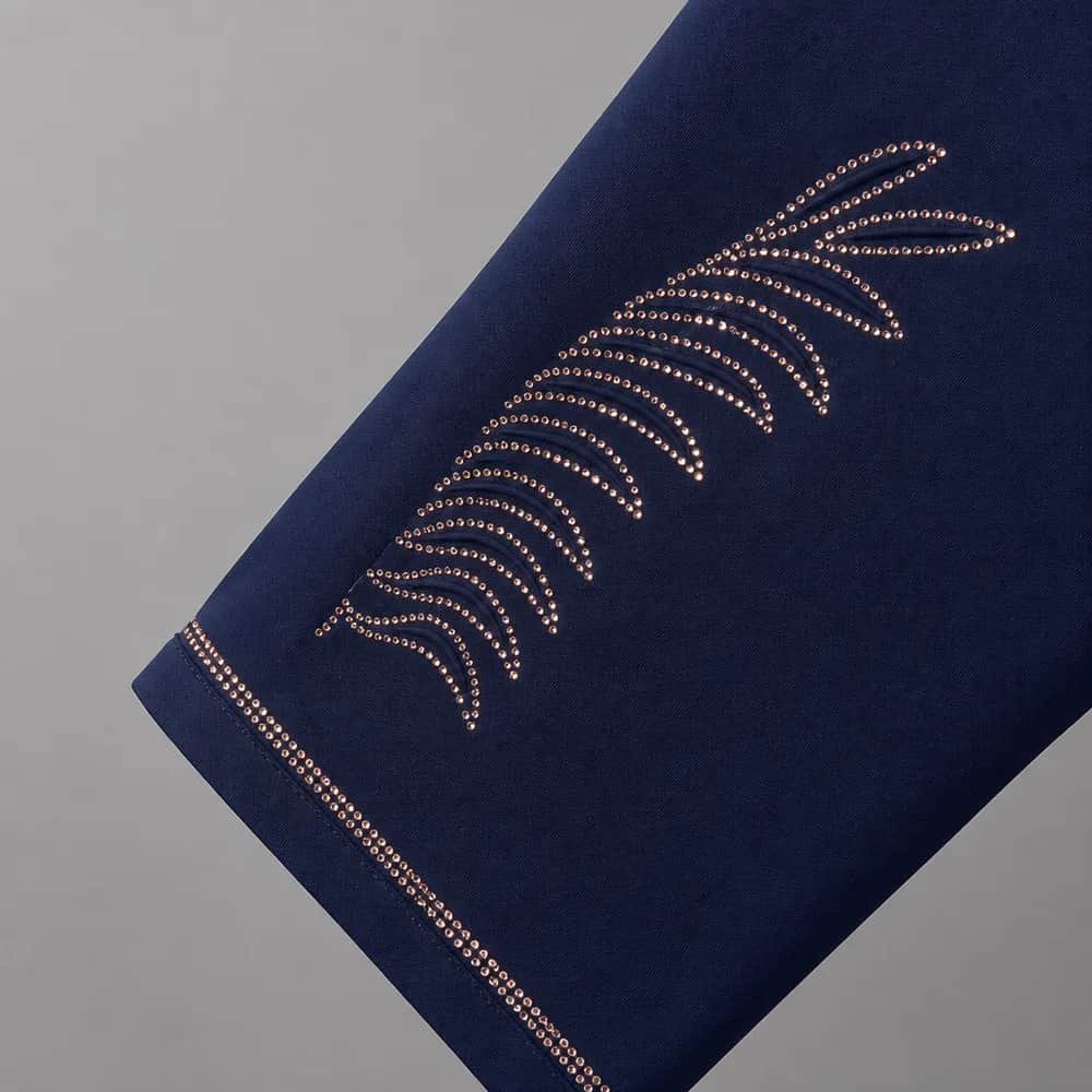 Rose Gold Leaf Stone Abaya