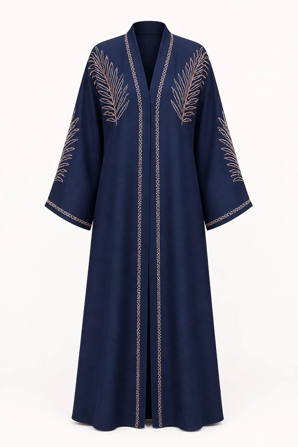 Rose Gold Leaf Stone Abaya