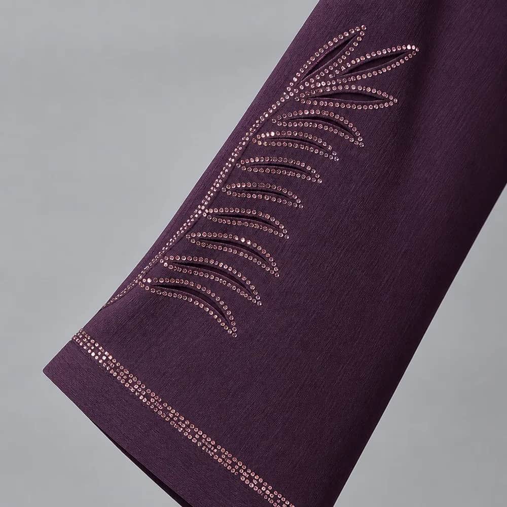 Rose Gold Leaf Stone Abaya
