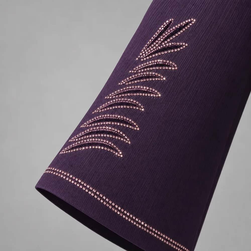Rose Gold Leaf Stone Abaya