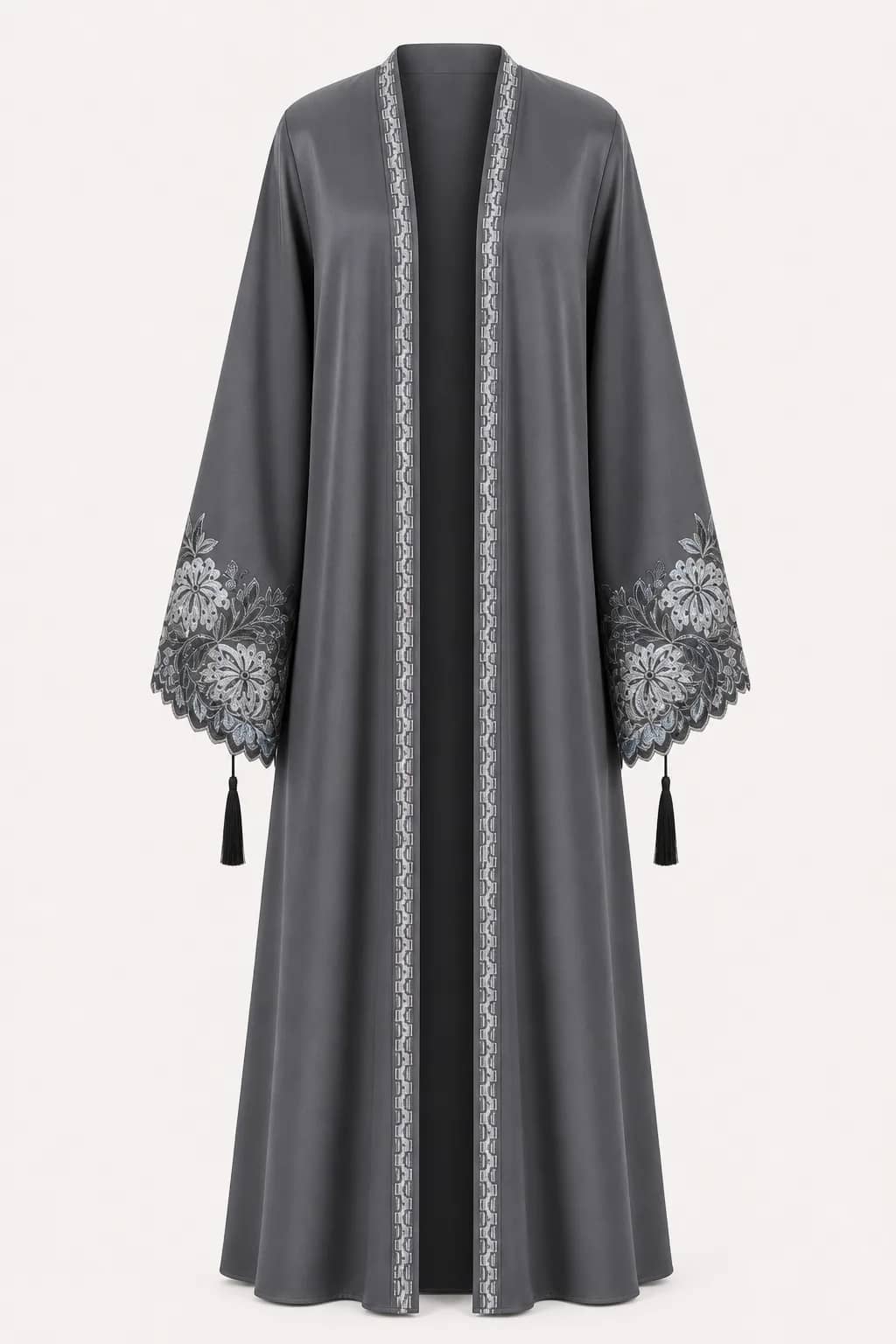 Floral Cuff Embroidered Abaya