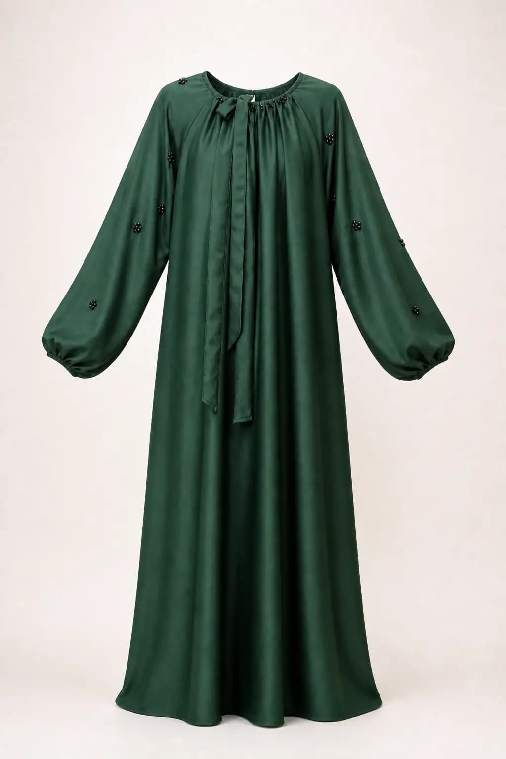 Beaded Gather Abaya