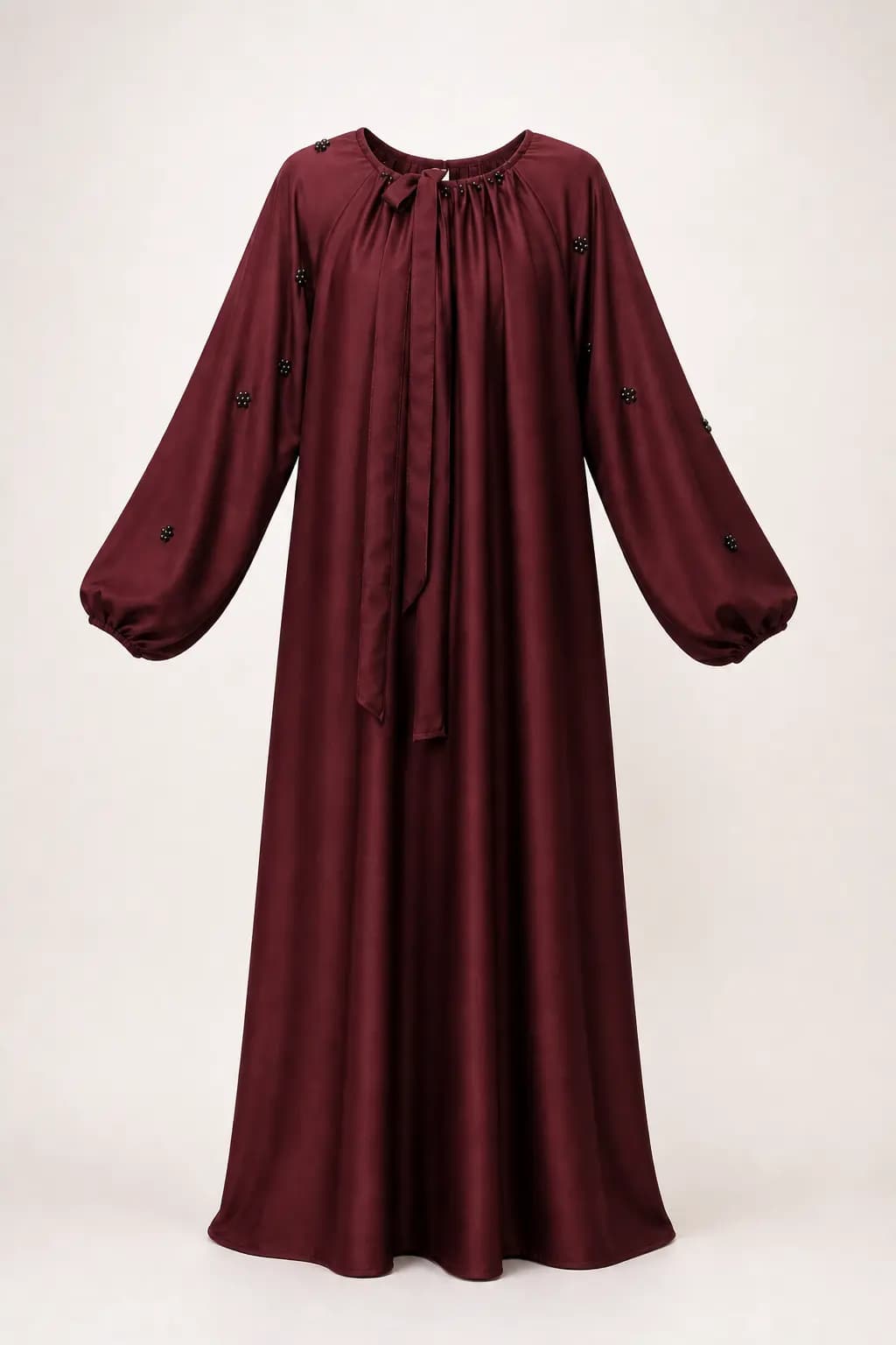 Beaded Gather Abaya