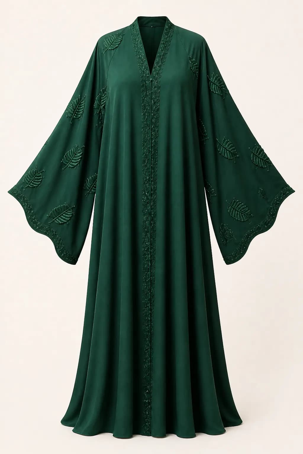 Leaf Placket Abaya