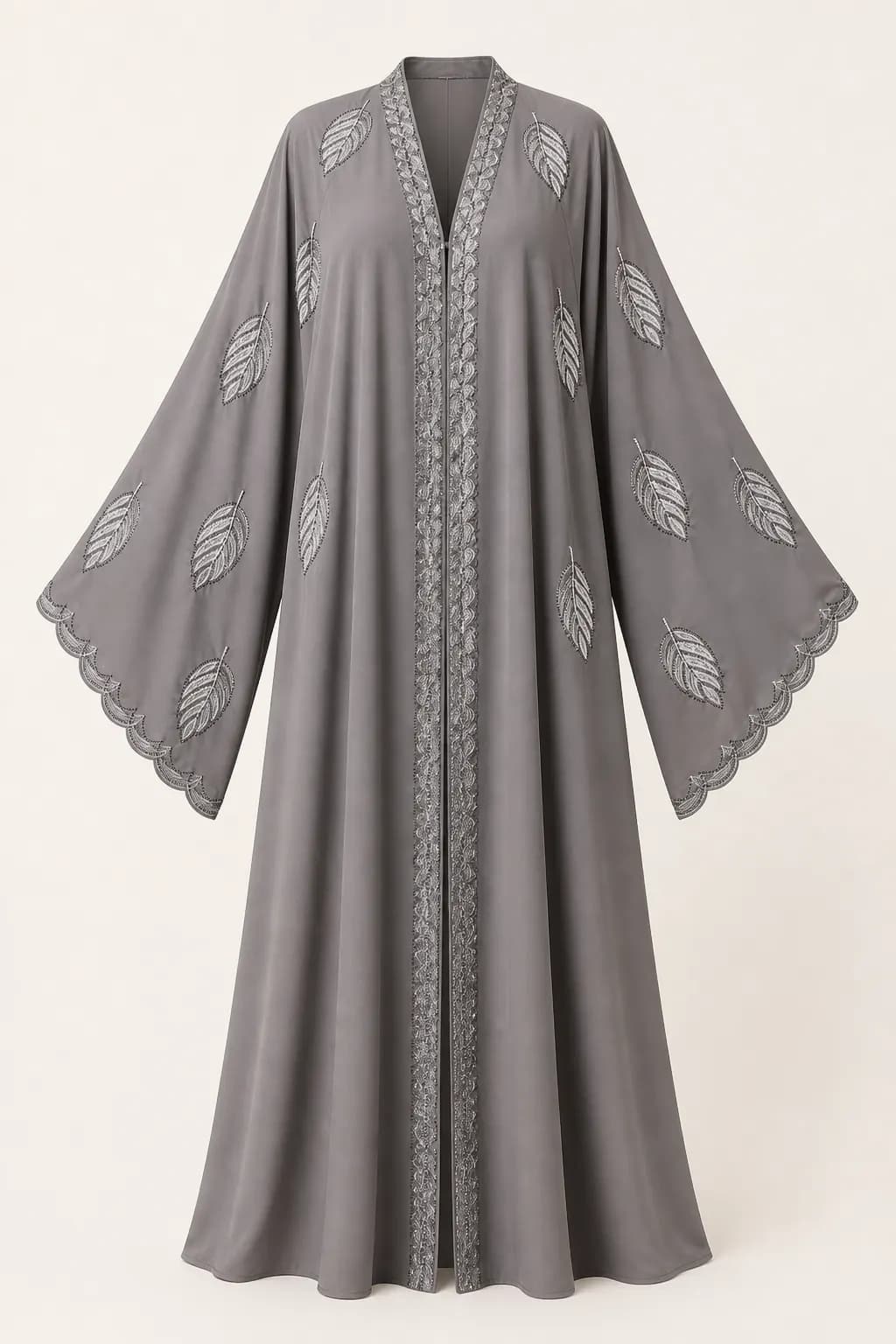 Leaf Placket Abaya
