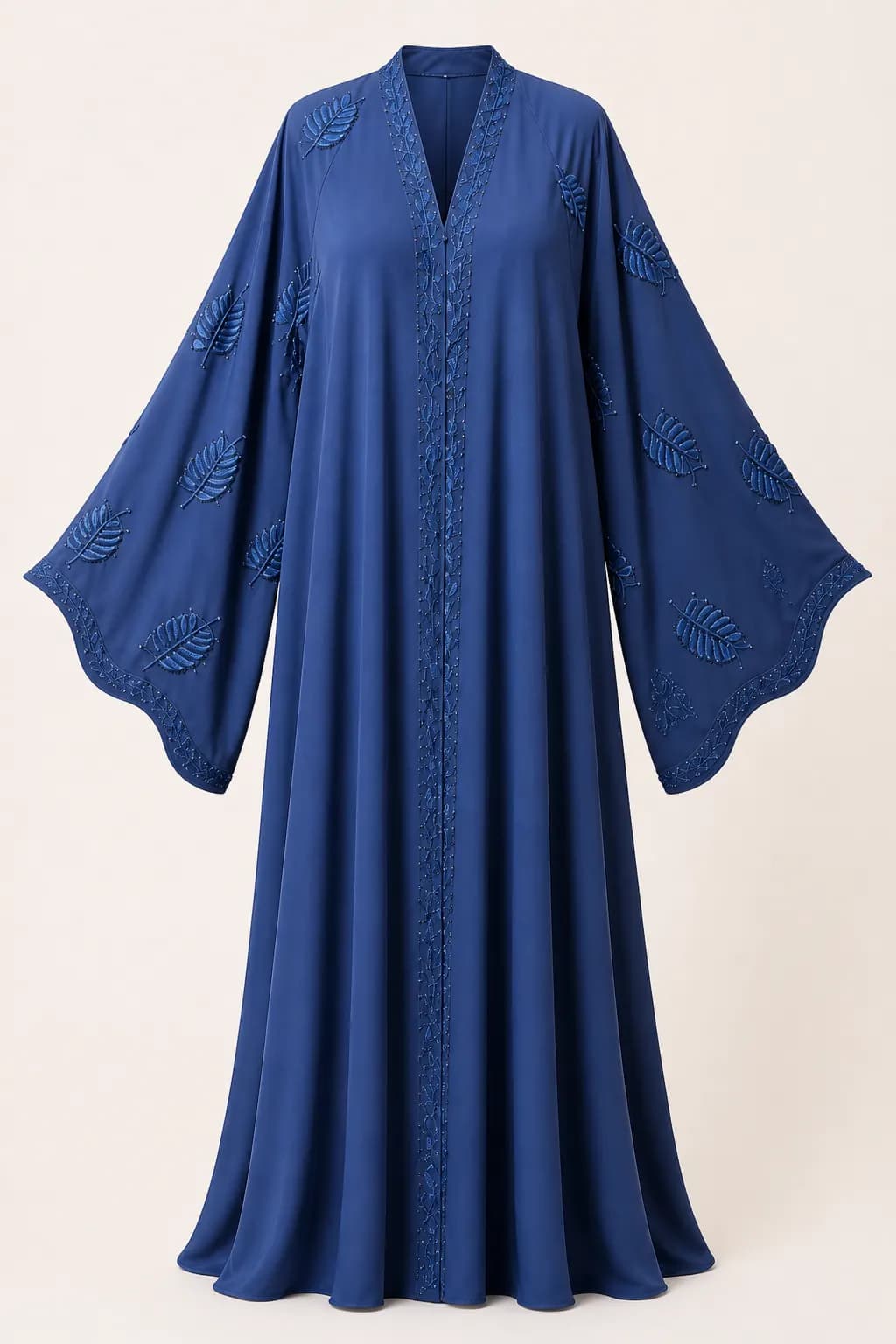 Leaf Placket Abaya