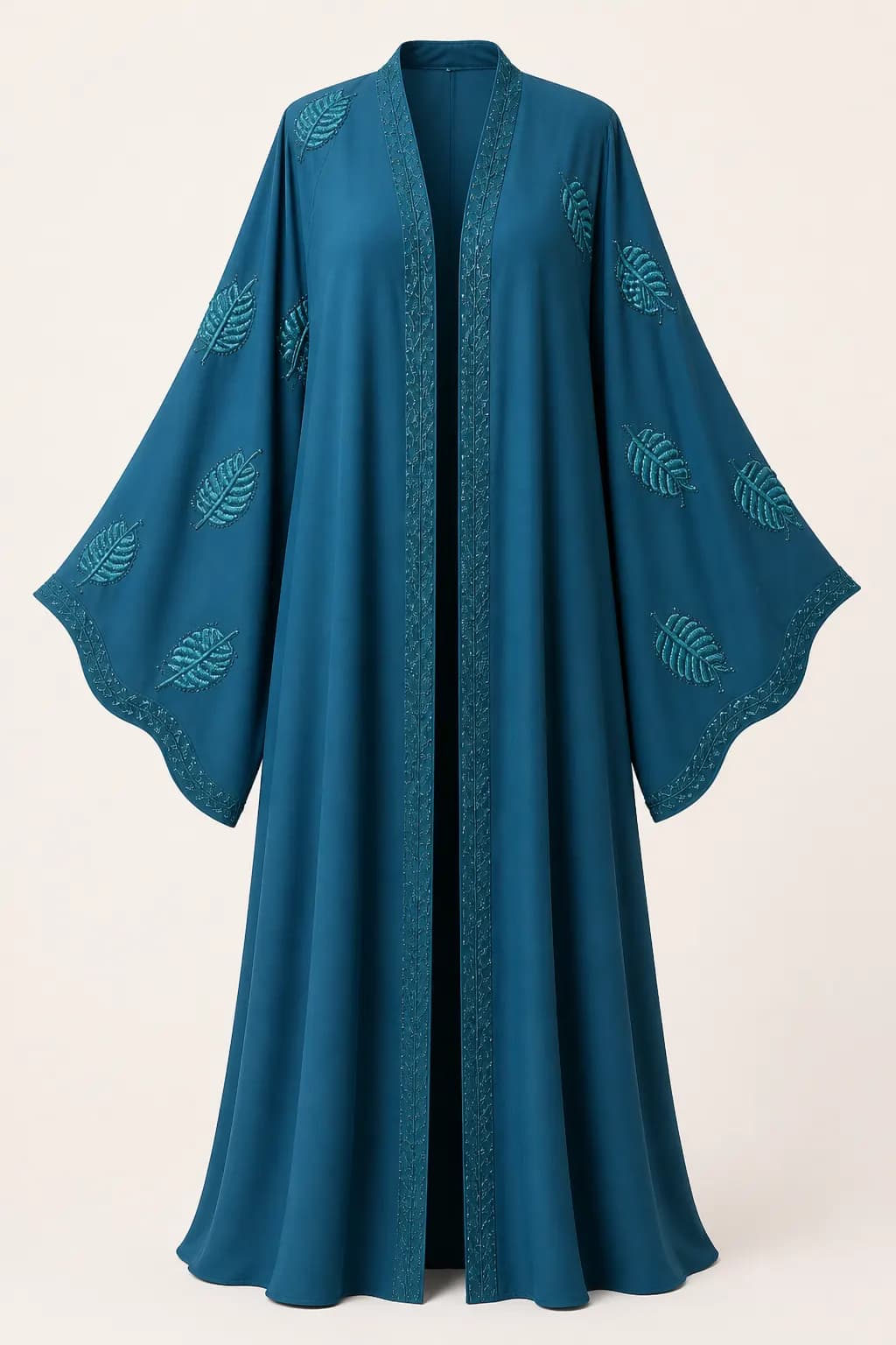 Leaf Placket Abaya