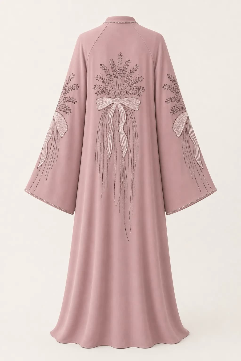 Bow Embroidered Abaya