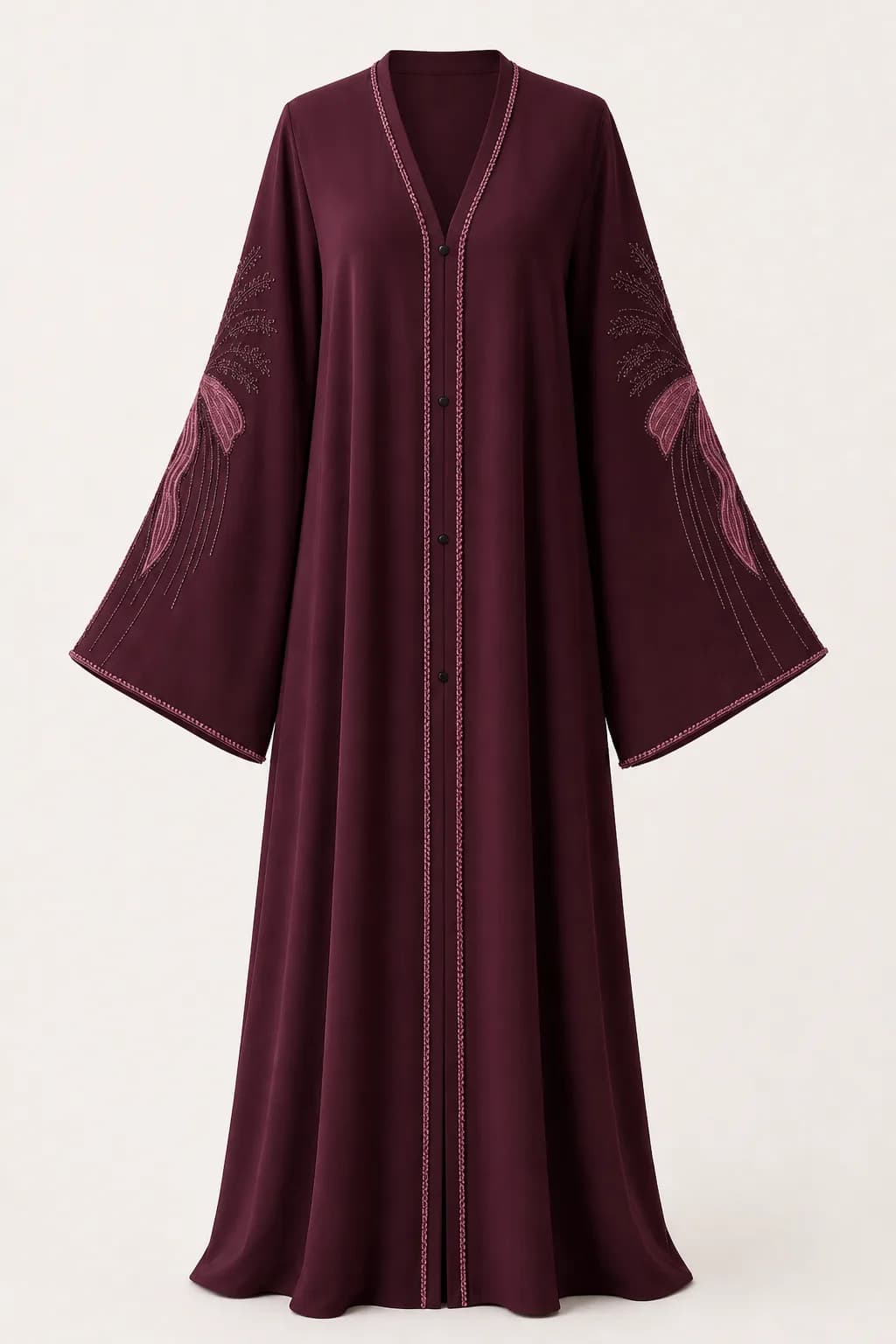 Bow Embroidered Abaya