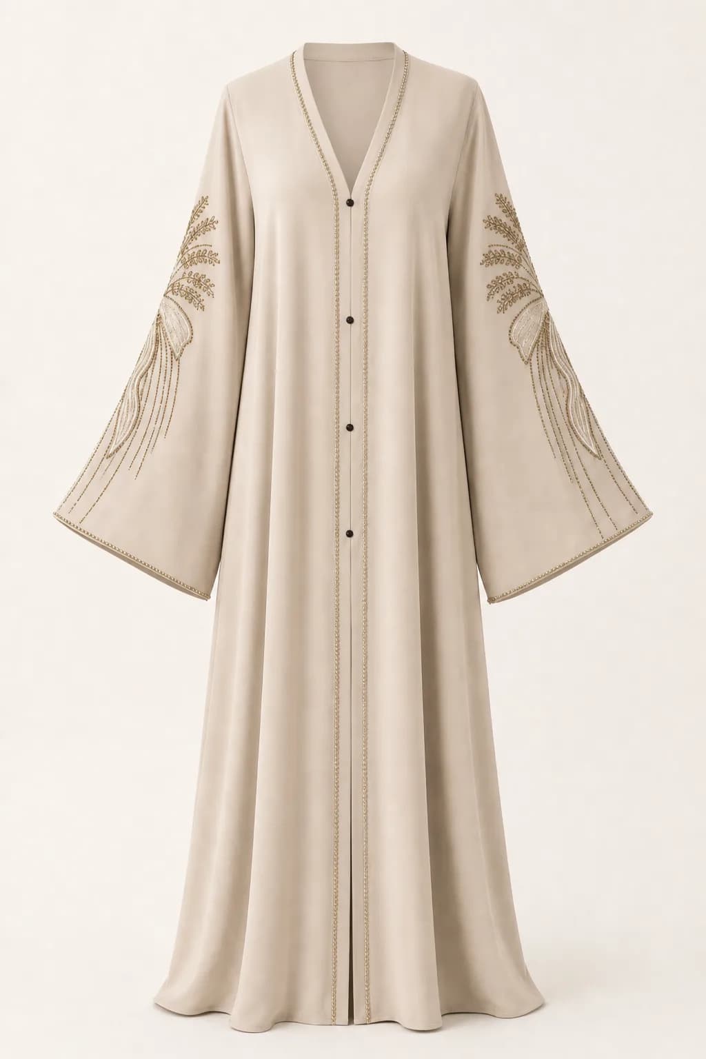 Bow Embroidered Abaya