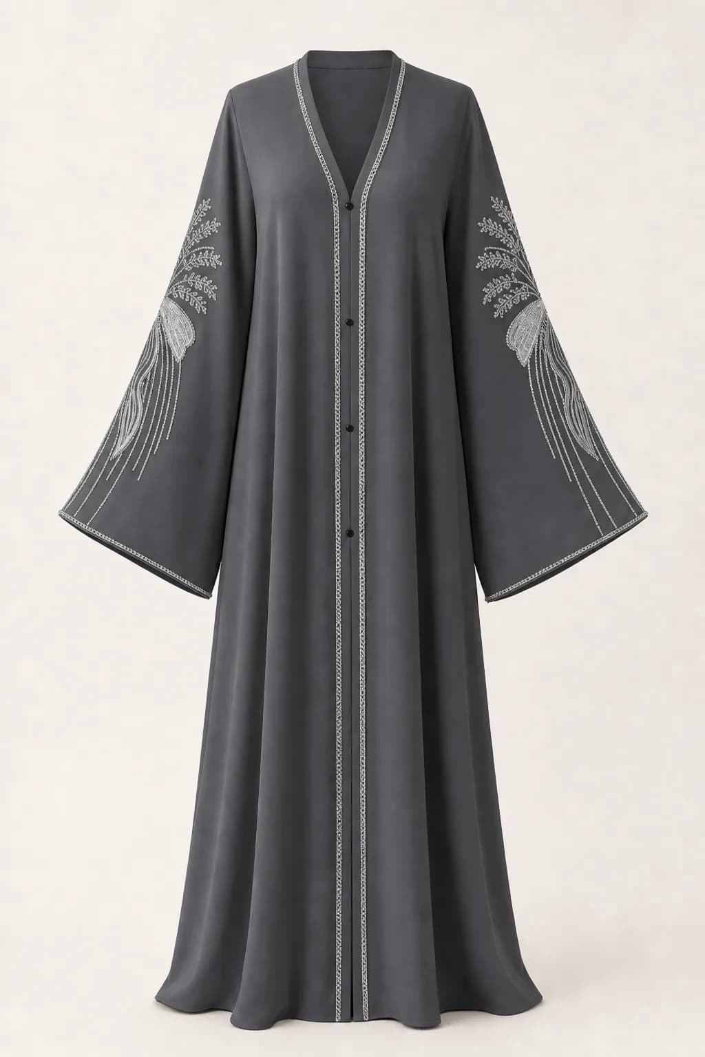 Bow Embroidered Abaya