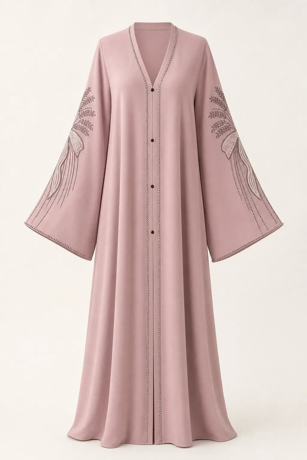 Bow Embroidered Abaya