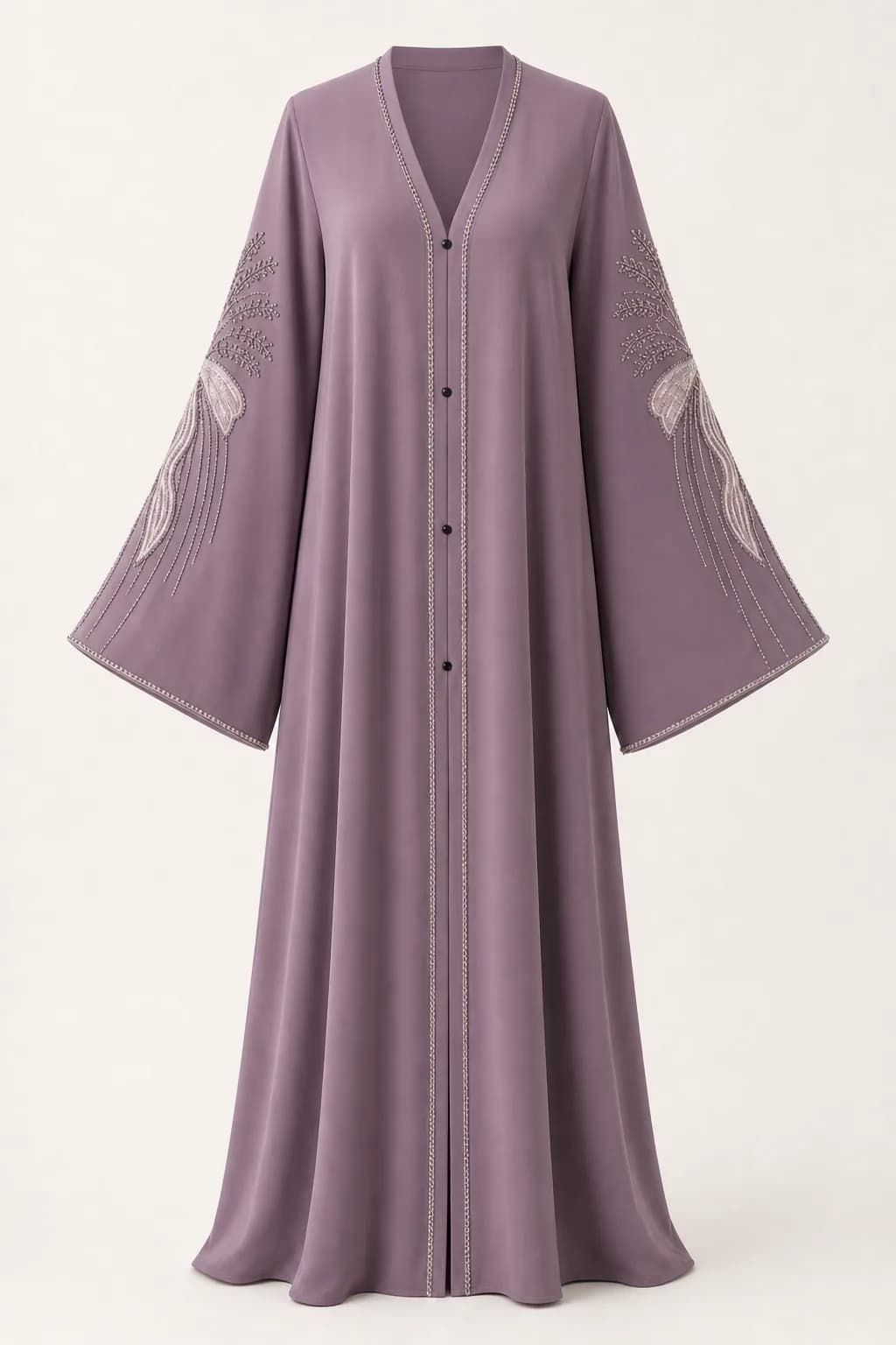 Bow Embroidered Abaya