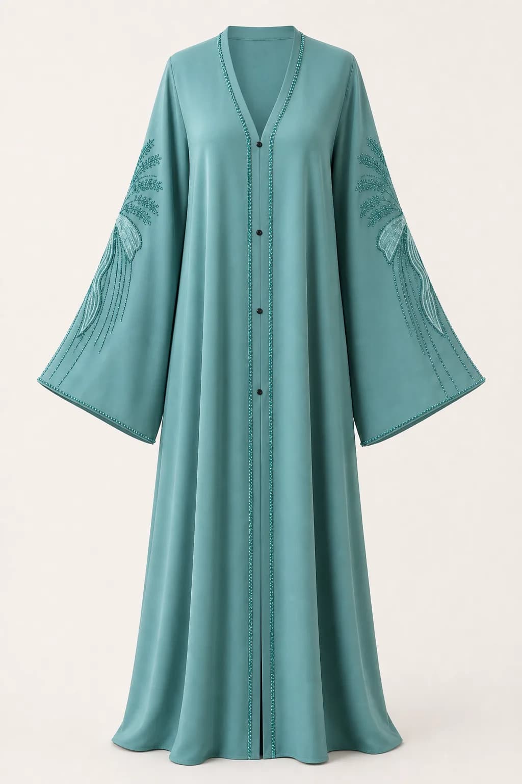 Bow Embroidered Abaya